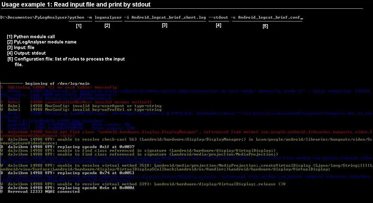 Descargue la herramienta web o la aplicación web PyLogAnalyser para ejecutar en Linux en línea