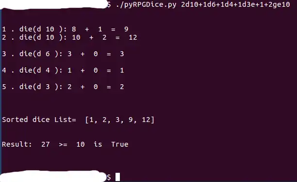 下载 web 工具或 web 应用 pyRPGDice 以在 Linux 上在线运行