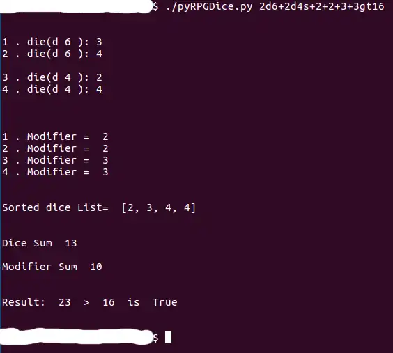 Download web tool or web app pyRPGDice to run in Linux online