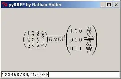 Download web tool or web app pyRREF