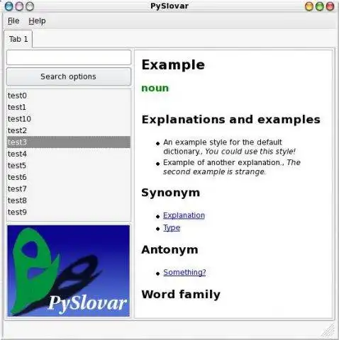 Download web tool or web app PySlovar