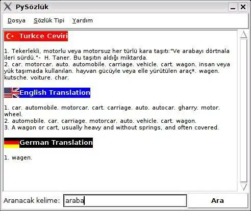 Download web tool or web app Pysozluk