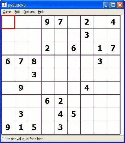 Download web tool or web app pySudoku