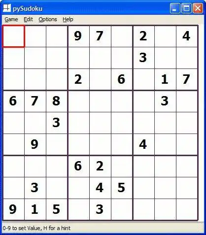 Download web tool or web app pySudoku to run in Linux online