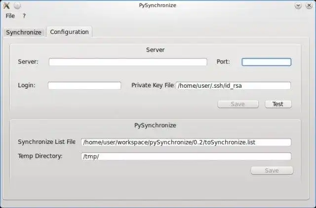 Download web tool or web app pySynchronize