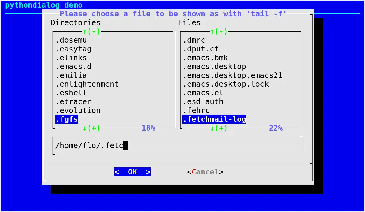 Download web tool or web app pythondialog