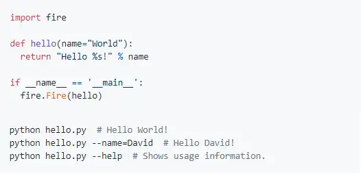 قم بتنزيل أداة الويب أو تطبيق الويب Python Fire