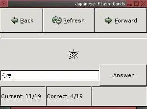 Download web tool or web app Python Japanese Flash Cards