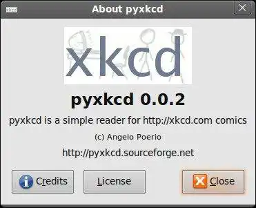 Download web tool or web app pyxkcd
