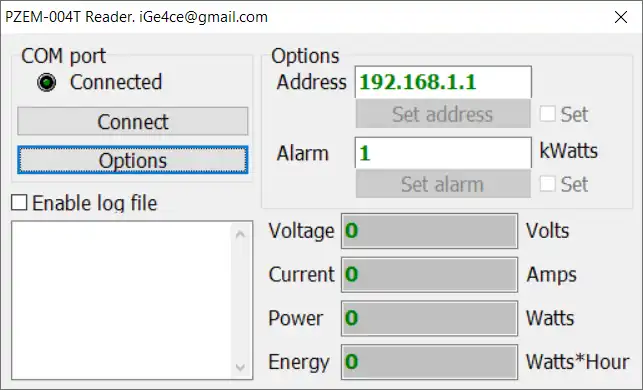 Mag-download ng web tool o web app na PZEM-004T Reader