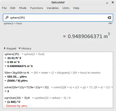 Download web tool or web app Qalculate!