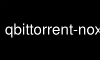 Run qbittorrent-nox in OnWorks free hosting provider over Ubuntu Online, Fedora Online, Windows online emulator or MAC OS online emulator