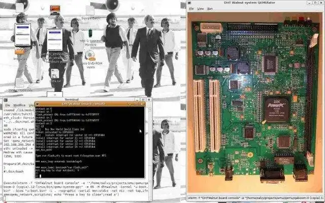 Загрузите веб-инструмент или веб-приложение qemu -boards