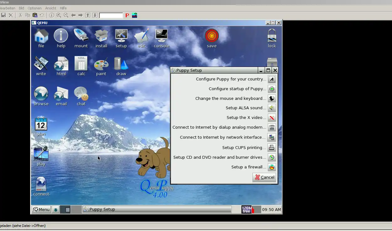 Windows에서 웹 도구 또는 웹 앱 Qemu Puppy Linux 다운로드