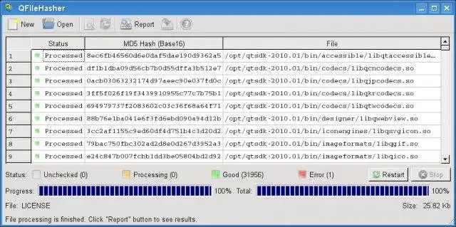 Download web tool or web app QFileHasher