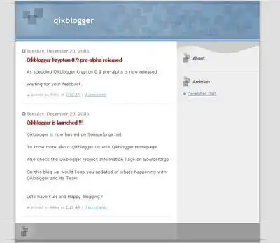 Download web tool or web app Qikblogger