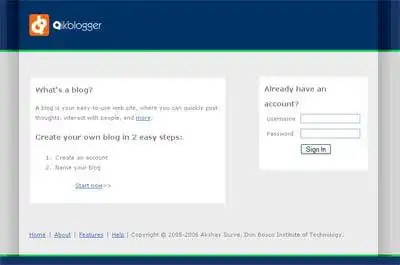 Download web tool or web app Qikblogger