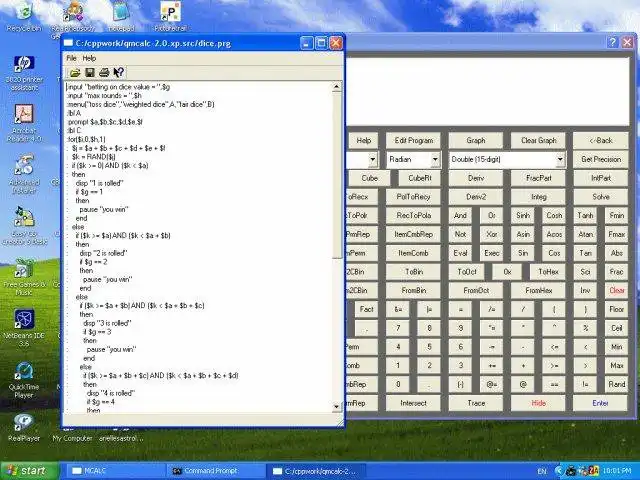 Pobierz narzędzie internetowe lub aplikację internetową qmcalc2, aby uruchomić w systemie Windows online przez Linux online
