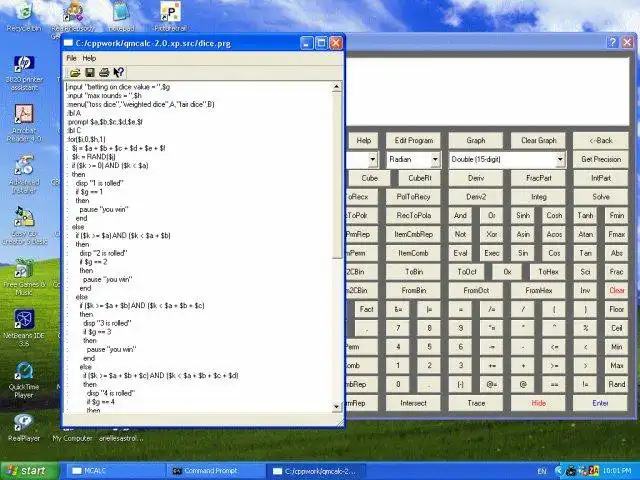 Download web tool or web app qmcalc2 to run in Windows online over Linux online