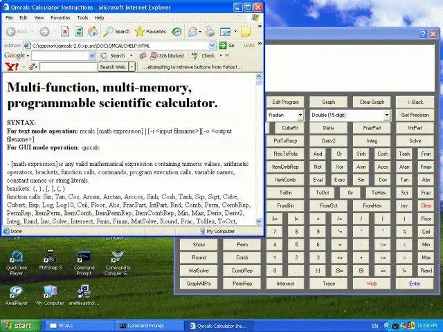 Загрузите веб-инструмент или веб-приложение qmcalc2 для работы в Windows в Интернете через Linux в Интернете