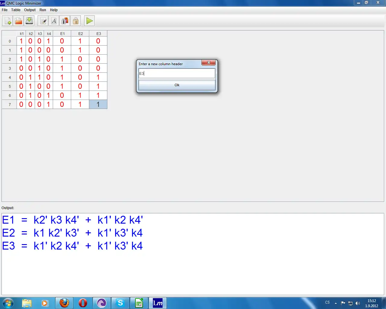 Download web tool or web app QMC Logic Minimizer to run in Windows online over Linux online