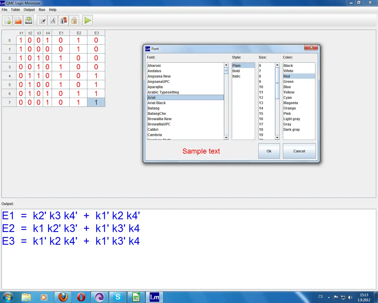 Download web tool or web app QMC Logic Minimizer to run in Windows online over Linux online