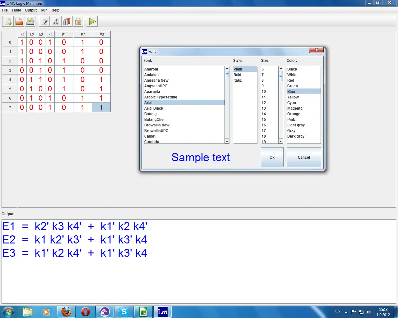 Download web tool or web app QMC Logic Minimizer to run in Windows online over Linux online