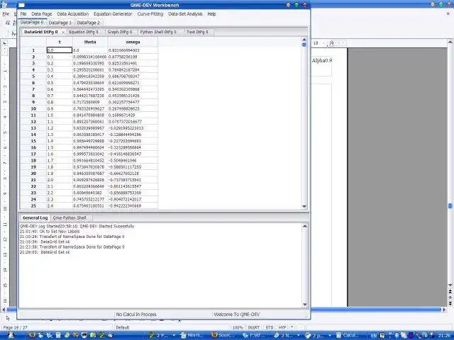 Pobierz narzędzie internetowe lub aplikację internetową QME-Dev Workbench (wxSciPy), aby działać w systemie Windows online w systemie Linux online