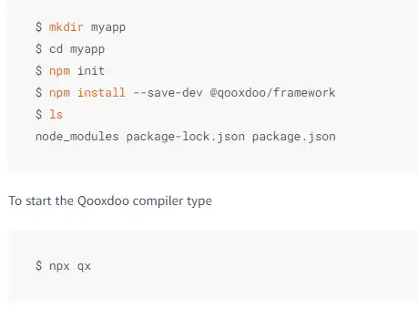 Scarica lo strumento web o l'app web Qooxdoo JavaScript Framework