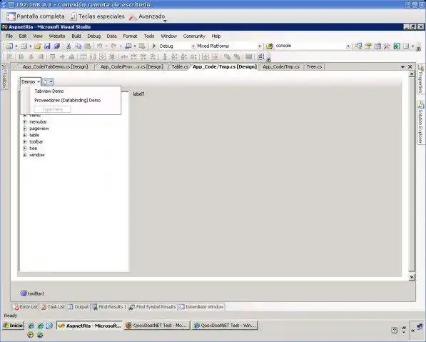 Download web tool or web app QooxDootNET ASP.NET UI AJAX Framework