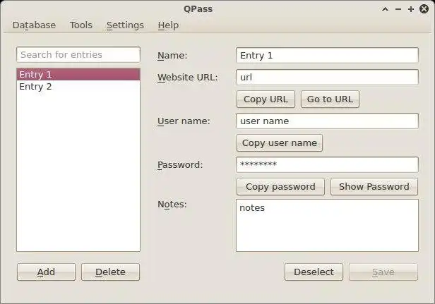 دانلود ابزار وب یا برنامه وب QPass مدیر رمز عبور