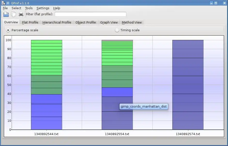 Web ツールまたは Web アプリ QProf をダウンロード