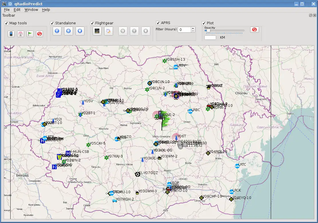 Download web tool or web app QRadioPredict to run in Windows online over Linux online