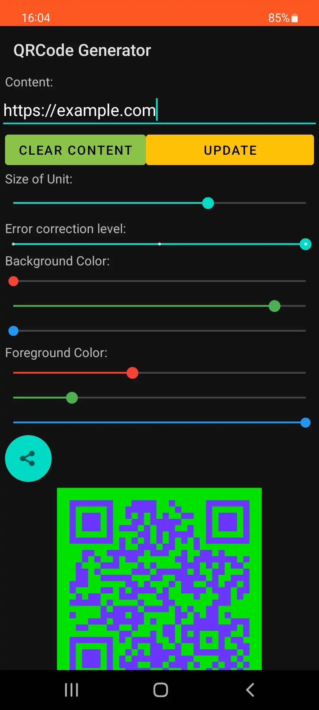 Descargue la herramienta web o la aplicación web QR-Code-Generator-for-Android