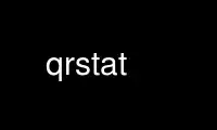Run qrstat in OnWorks free hosting provider over Ubuntu Online, Fedora Online, Windows online emulator or MAC OS online emulator