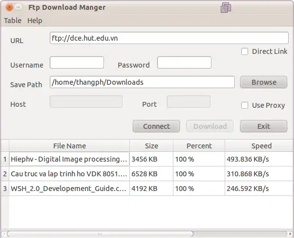 Mag-download ng web tool o web app na QtFtpDownloader