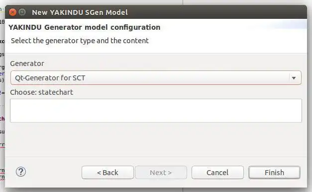 Mag-download ng web tool o web app Qt-Generator para sa YAKINDU SCT