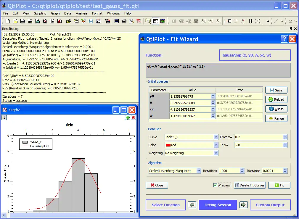 Download web tool or web app QtiPlot