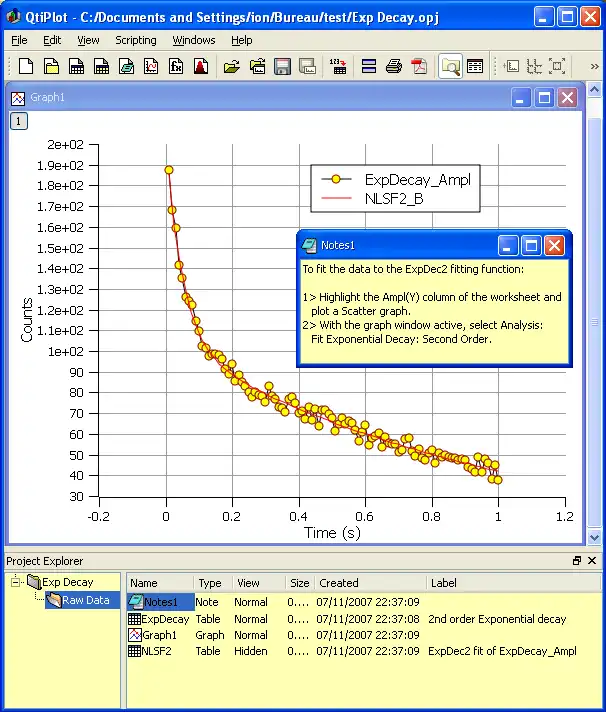 Web ツールまたは Web アプリ QtiPlot をダウンロード