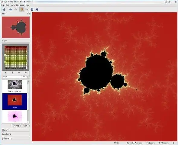 Download web tool or web app Qt Mandelbrot Browser