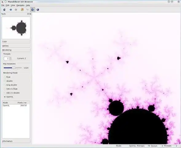 Download web tool or web app Qt Mandelbrot Browser