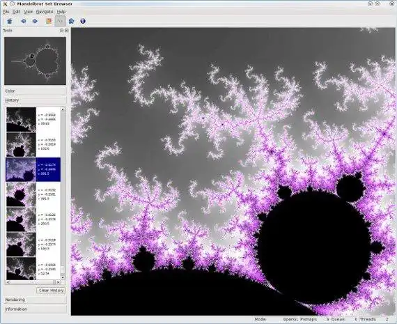 Mag-download ng web tool o web app na Qt Mandelbrot Browser para tumakbo sa Linux online