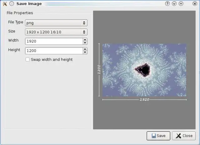 Mag-download ng web tool o web app na Qt Mandelbrot Browser para tumakbo sa Linux online