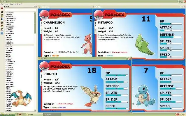 Загрузите веб-инструмент или веб-приложение QT Pokedex