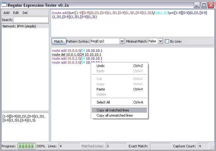 قم بتنزيل أداة الويب أو تطبيق الويب Qt RegExpTester