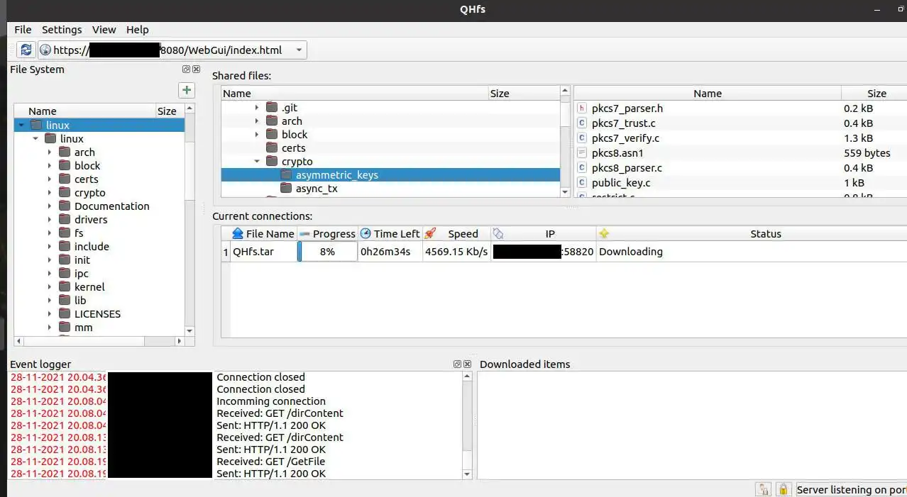 Télécharger l'outil Web ou l'application Web Qt Simple Http File Server