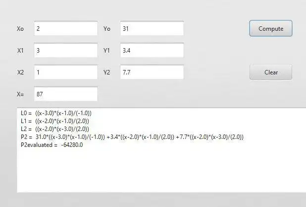 הורד כלי אינטרנט או אפליקציית אינטרנט Quadratic Interpolation