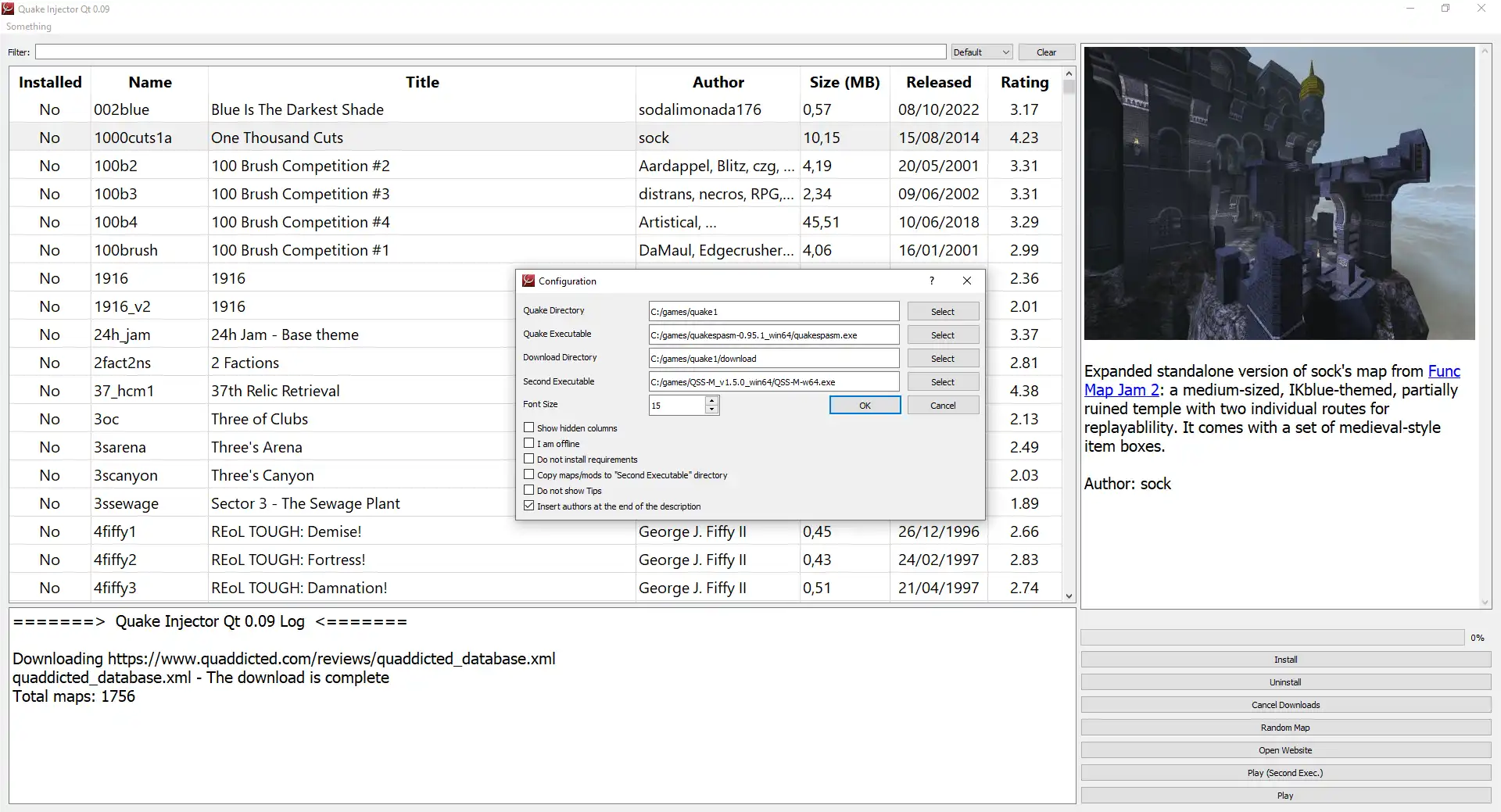 Muat turun alat web atau aplikasi web Quake Injector Qt