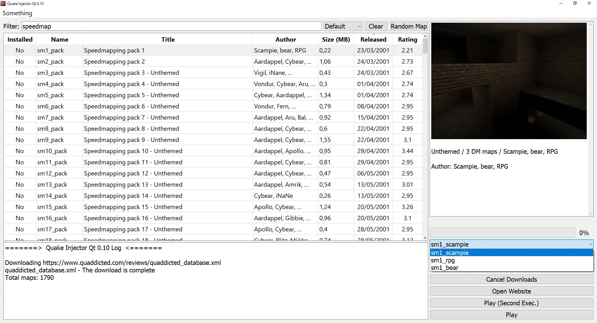 Muat turun alat web atau aplikasi web Quake Injector Qt