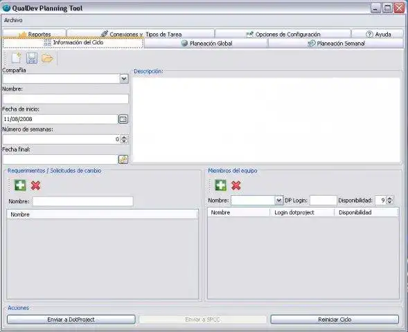 Mag-download ng web tool o web app Qualdev Planning Tool upang tumakbo sa Windows online sa Linux online
